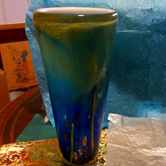 Muranoesque Vase- Gorgeous- Heavy- Exqusite Coloring- A Treasure - Picture 1 of 14